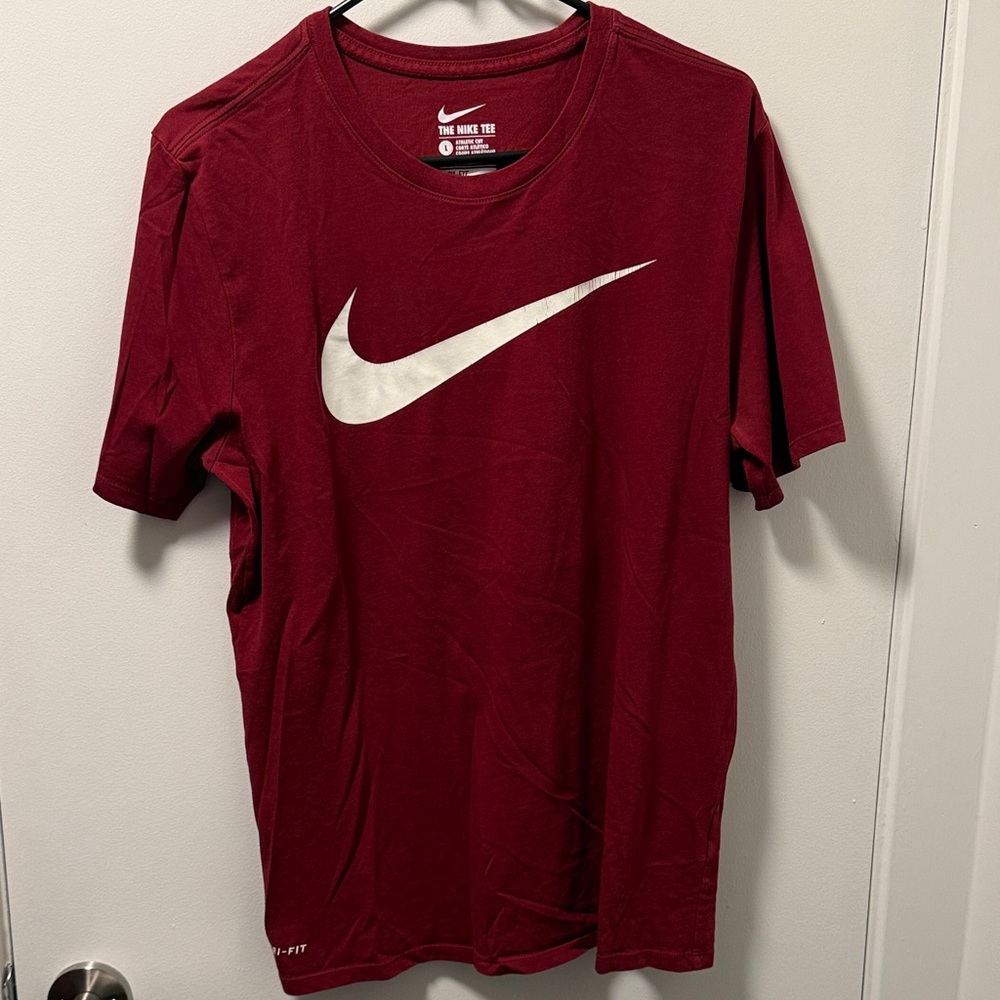Nike Men's Burgundy Dri-FIT Tee